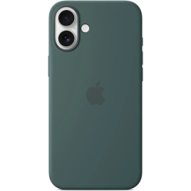 Чехол Apple Silicone Case with MagSafe для iPhone 16 Plus Lake Green