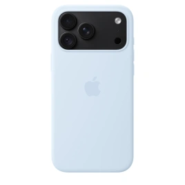 Чехол Apple Silicone Case with MagSafe для iPhone 18 Pro Crisp Blue (MK8W4)