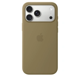 Чехол Apple Silicone Case with MagSafe для iPhone 18 Pro Max Olive (MK924)