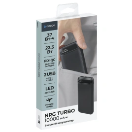Внешний аккумулятор Deppa NRG Turbo V2 10000 mAh 33637 Black