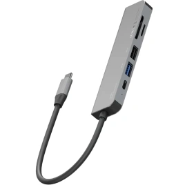 Адаптер EnergEA AluHub HD 3 (6 в 1) Gunmetal (HUB-HD3-GUN)