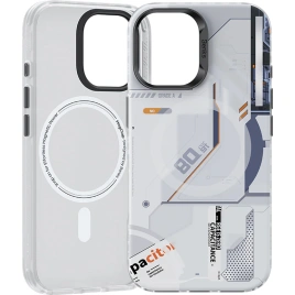 Чехол Benks Magnetic Perspective-Mecha Case with MagSafe для iPhone 16 White