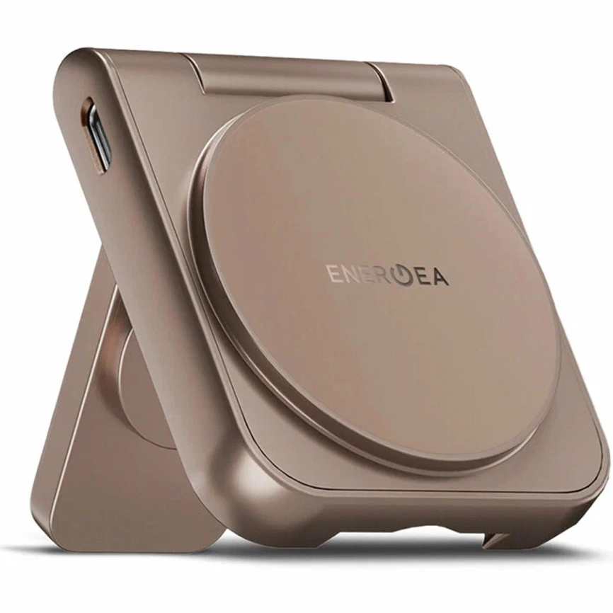 Беспроводное зарядное устройство EnergEA MagDuo Qi2 (2 в 1) Gold (MAG-DUO-GLD) фото 1