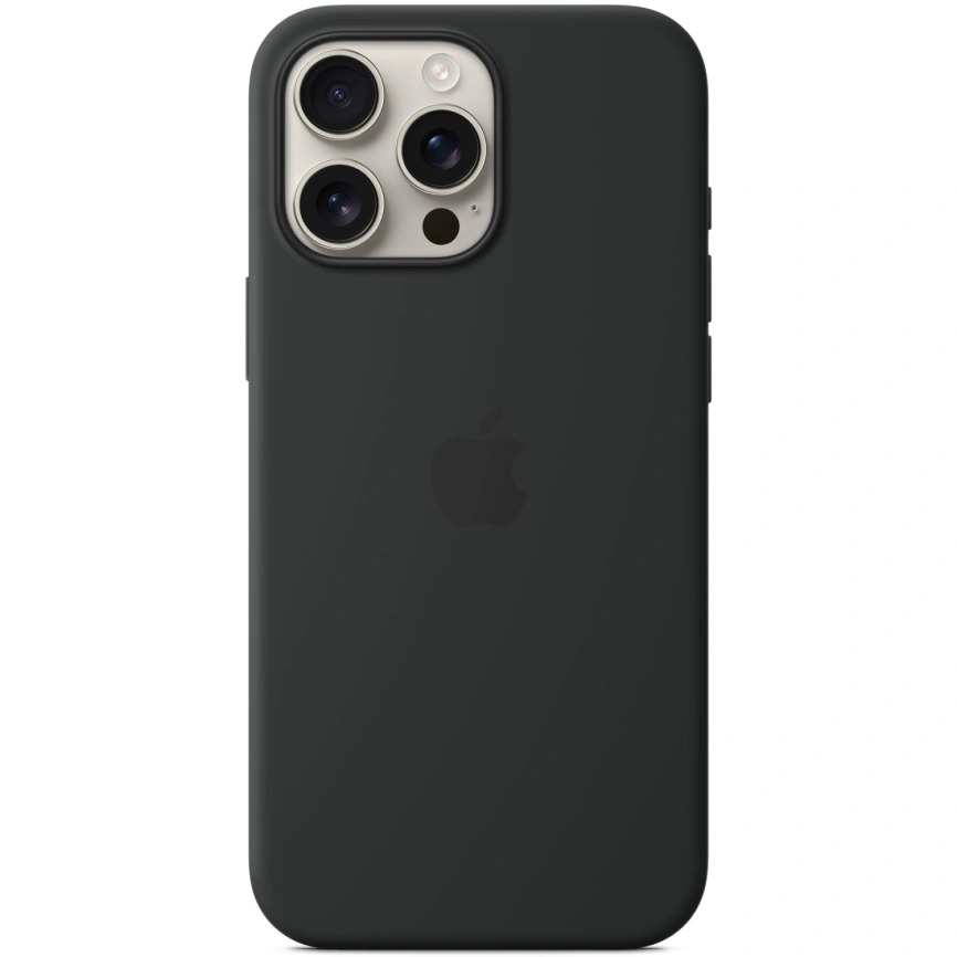Чехол Apple Silicone Case with MagSafe для iPhone 16 Pro Max Black фото 2