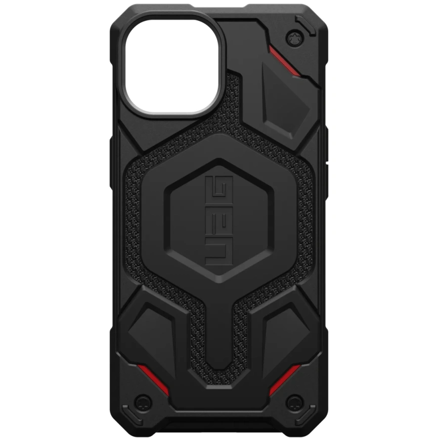 Чехол UAG Monarch Pro with MagSafe для iPhone 15 Kevlar Black (114219113940) фото 1