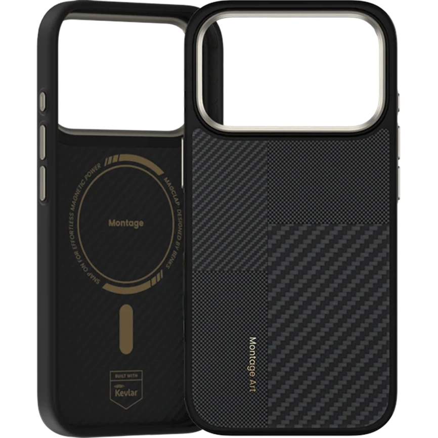 Чехол Benks Montage ArmorPro Case built with Kevlar для iPhone 17 Pro Black фото 1