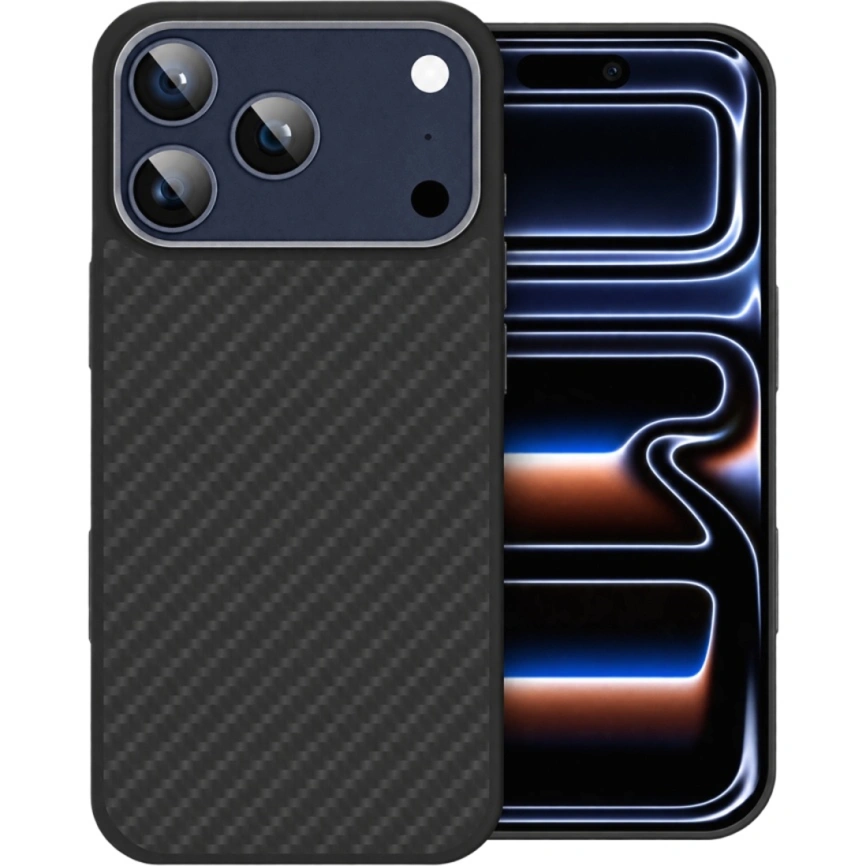 Чехол Gurdini Kevlar Series case для iPhone 18 Pro Black фото 3