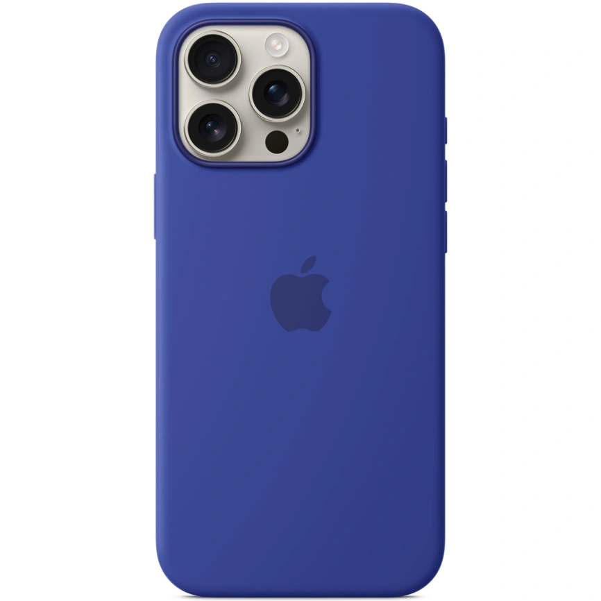 Чехол Apple Silicone Case with MagSafe для iPhone 16 Pro Max Ultramarine фото 1