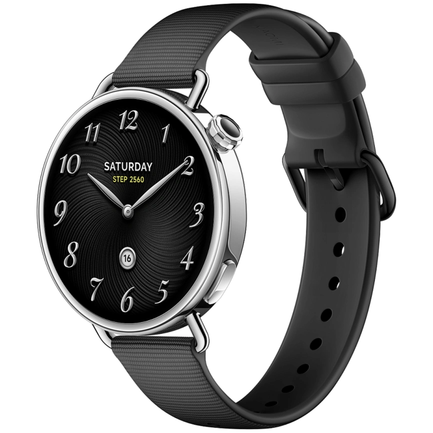 Смарт-часы Xiaomi Watch S4 41mm Fluororubber Strap Black фото 1