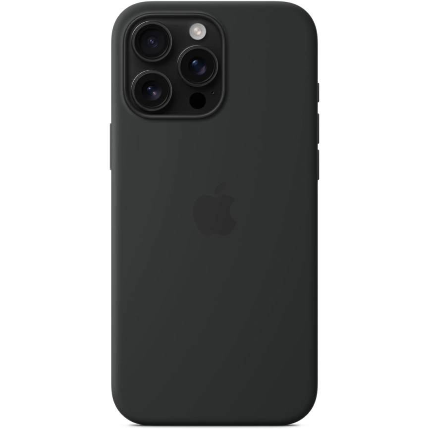 Чехол Apple Silicone Case with MagSafe для iPhone 16 Pro Max Black фото 1