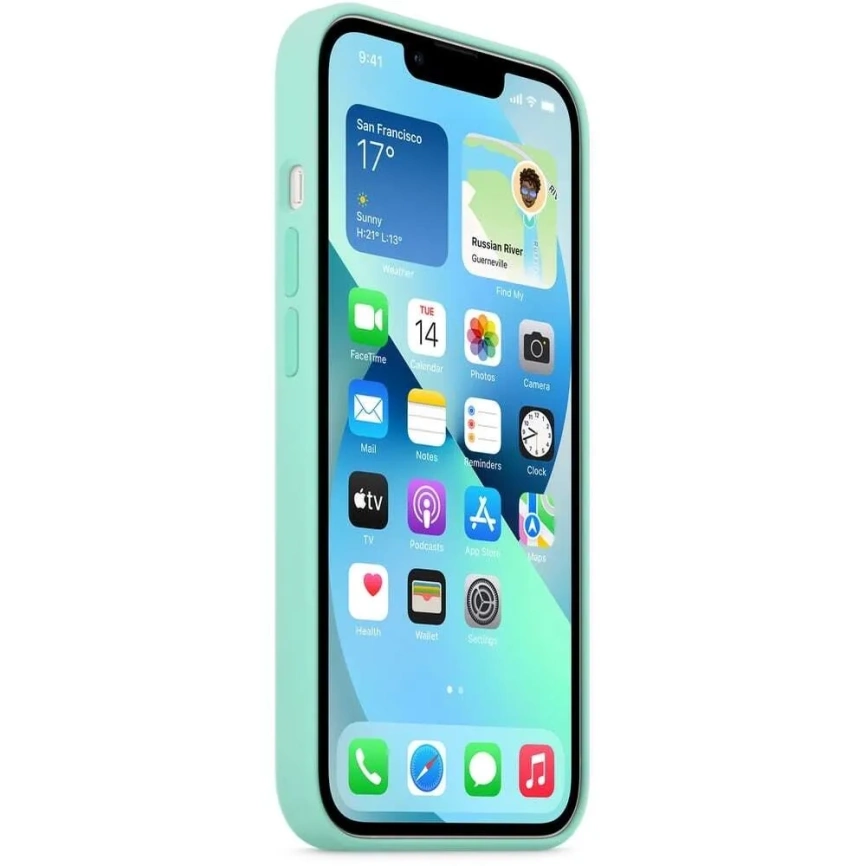 Накладка силиконовая MItrifON для iPhone 13 Pro (20551) Mint фото 2