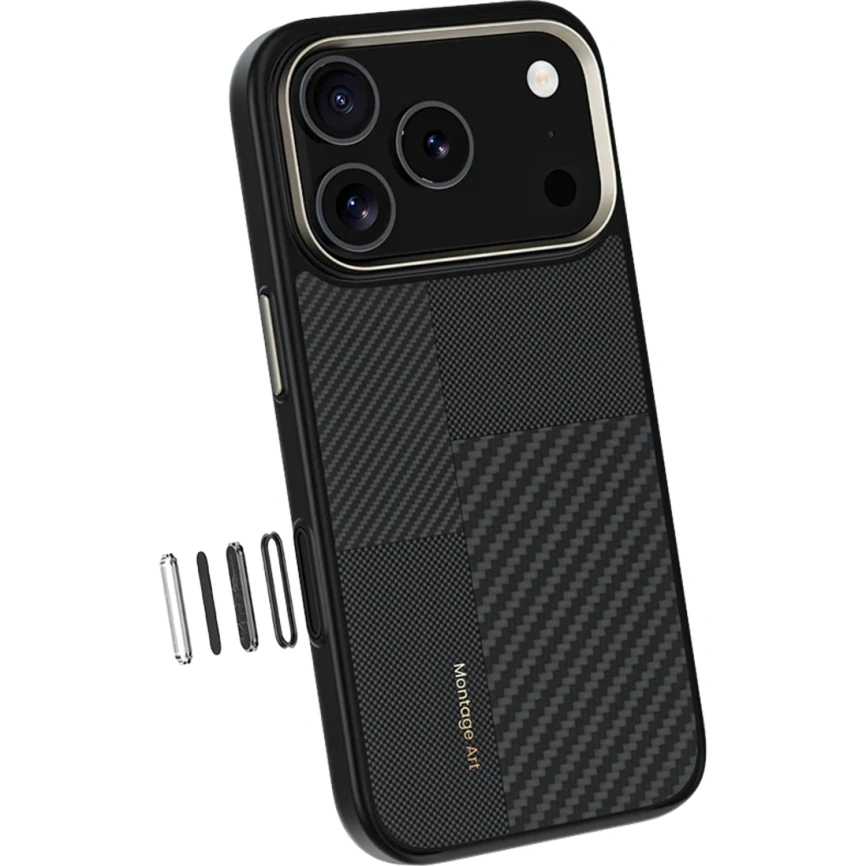 Чехол Benks Montage ArmorPro Case built with Kevlar для iPhone 17 Pro Black фото 6